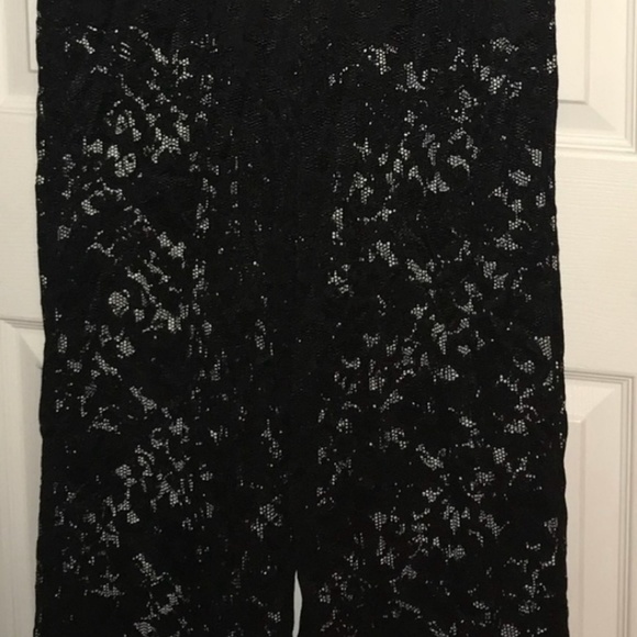 Bisou Bisou Black Lace Pant Jumpsuit - Picture 3 of 3